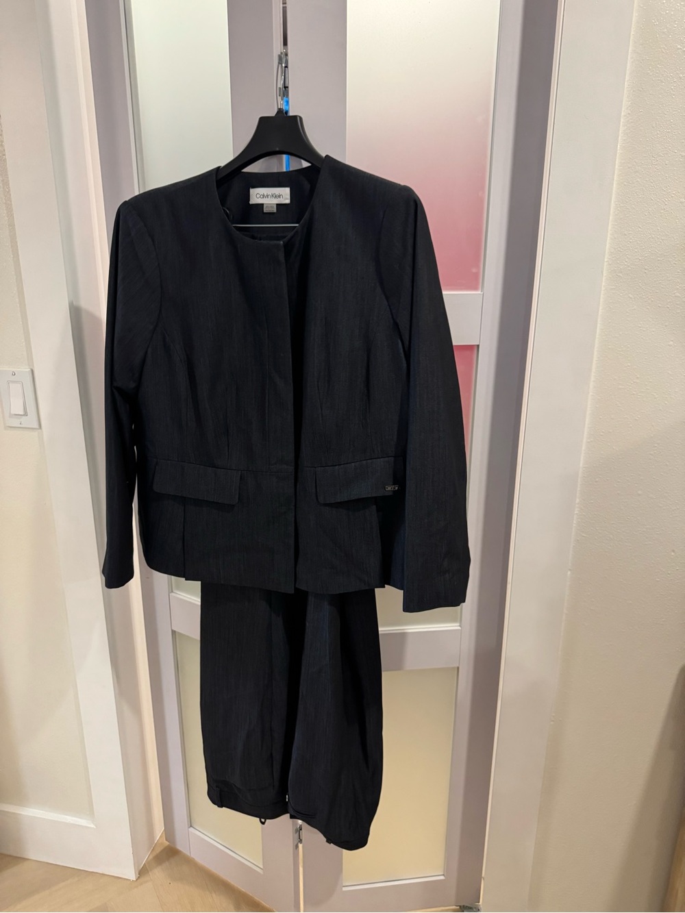 Calvin Klein Women's Navy Tailored Jacket with slacks